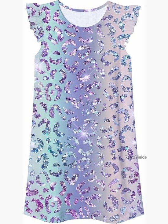 Other - Girls Flutter Sleeve Nightgown Pajama Dress 5-12 Years